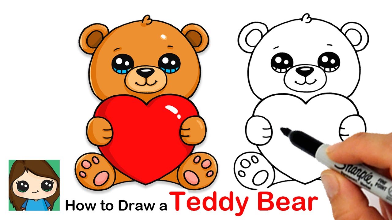 draw teddy bear easy