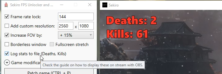 sekiro fps unlock