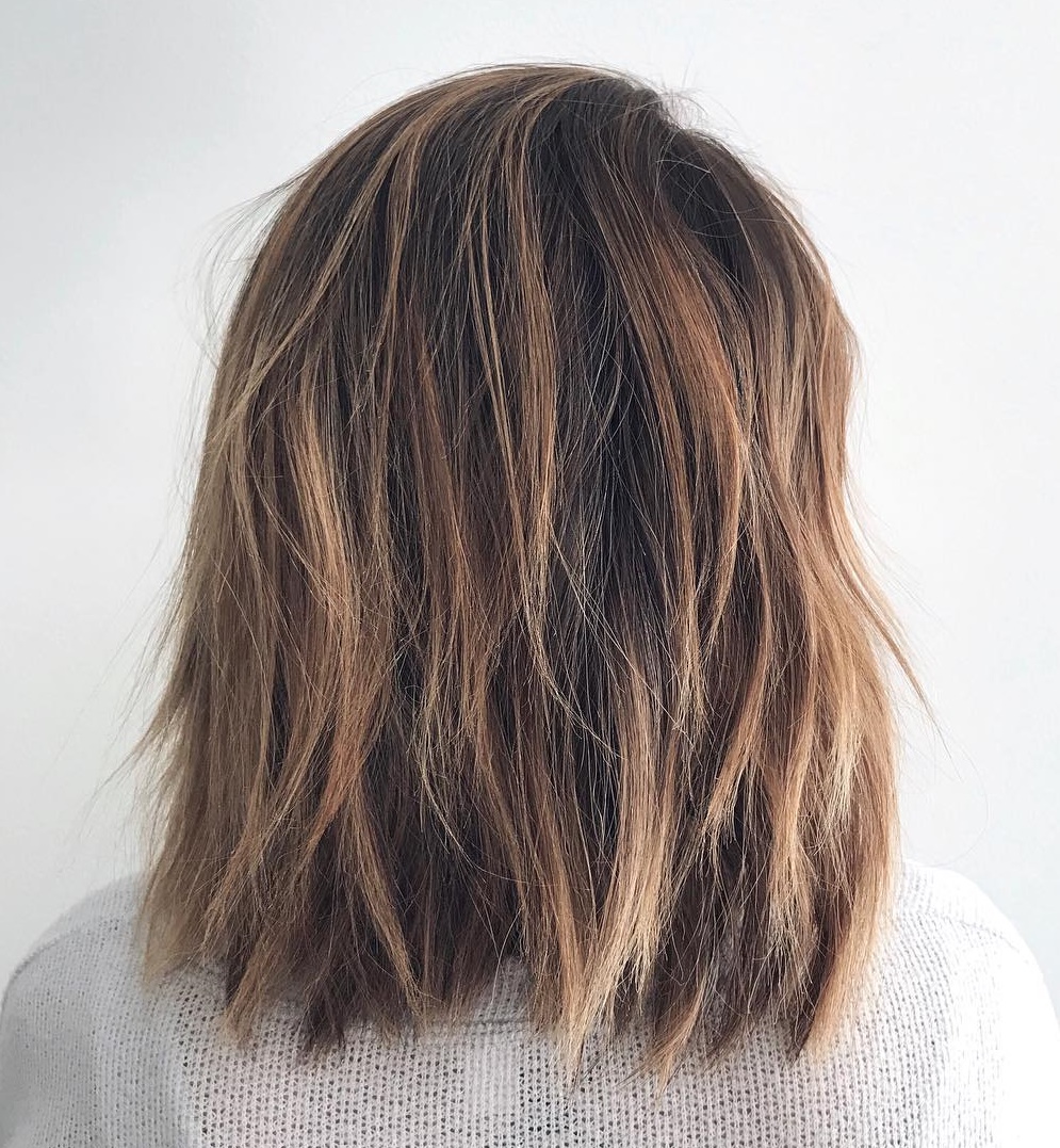 short shoulder length layered hair