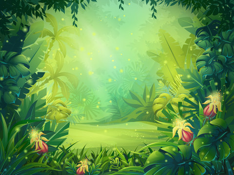 cartoon jungle background hd