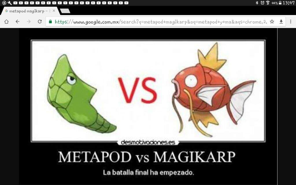 metapod vs magikarp