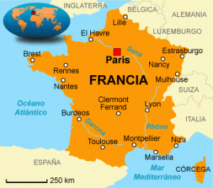 coordenadas geográficas de francia