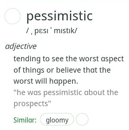 pessimistic synonym