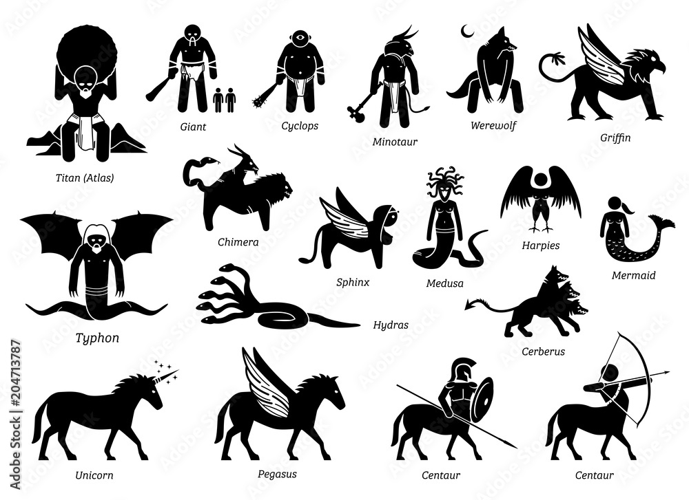 ancient greek mythological creatures