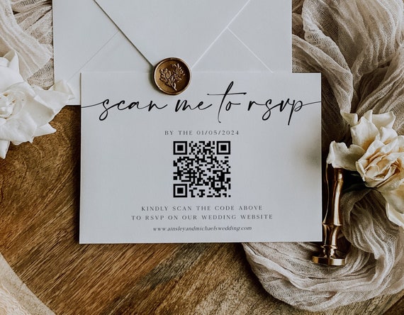 wedding rsvp qr code