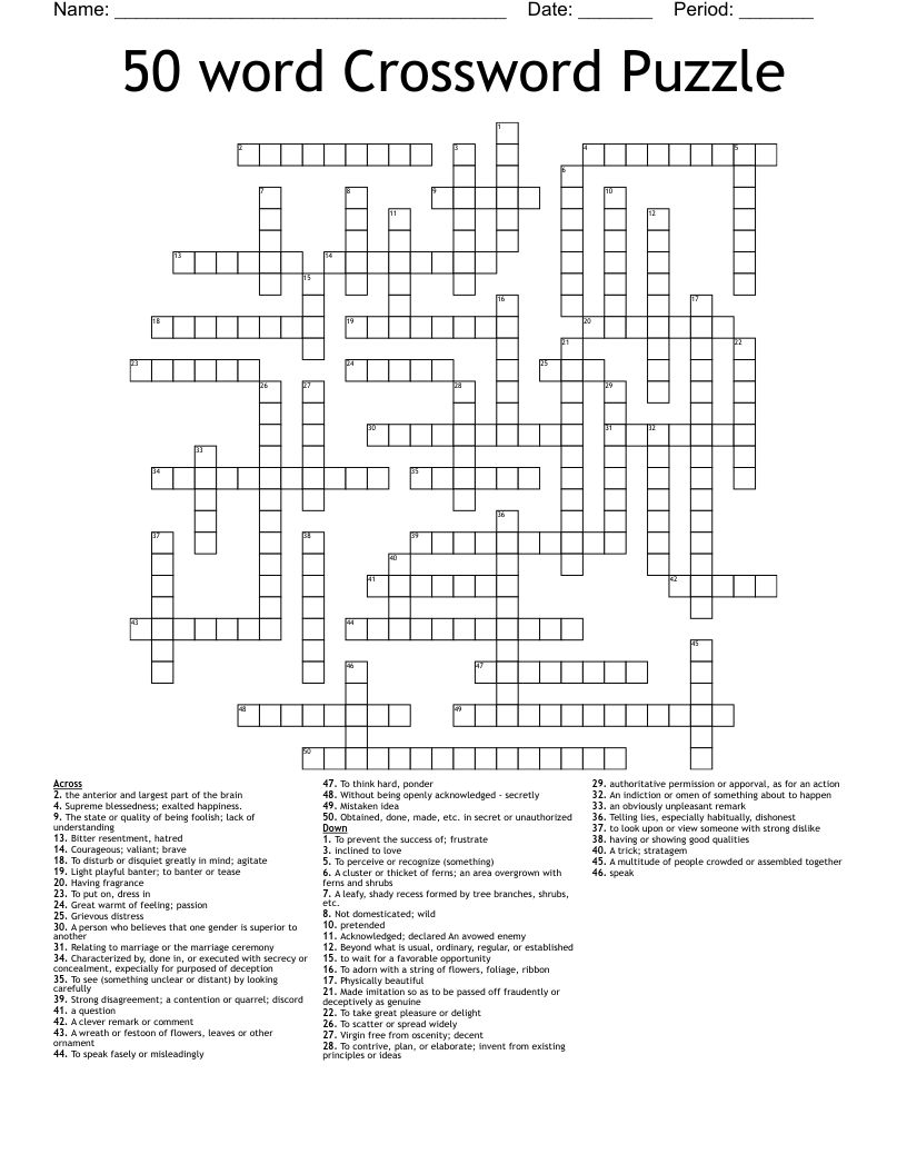 playful trick crossword