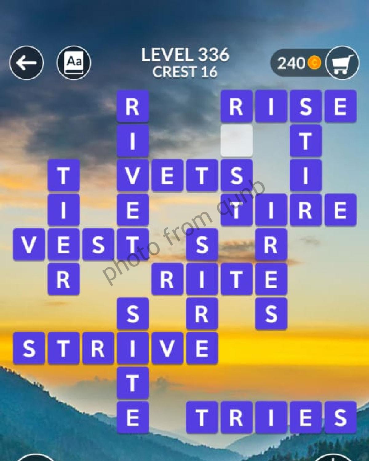 wordscapes level 336