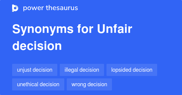 synonyms of unfair