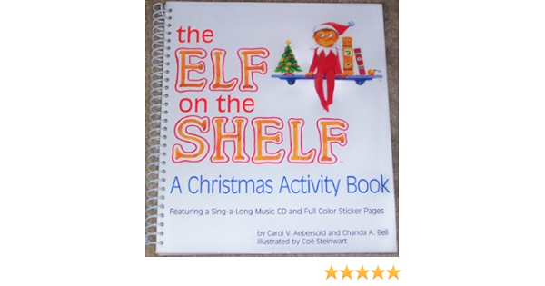 the elf on the shelf activity book bell chanda