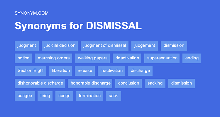 dismissing synonym