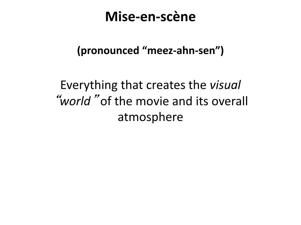 mise en scene pronunciation