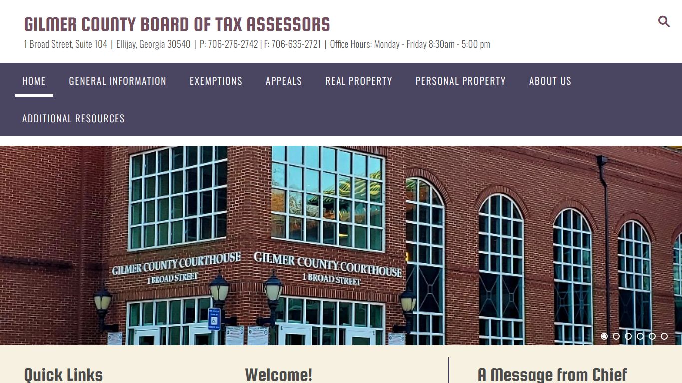 gilmer county ga tax assessor