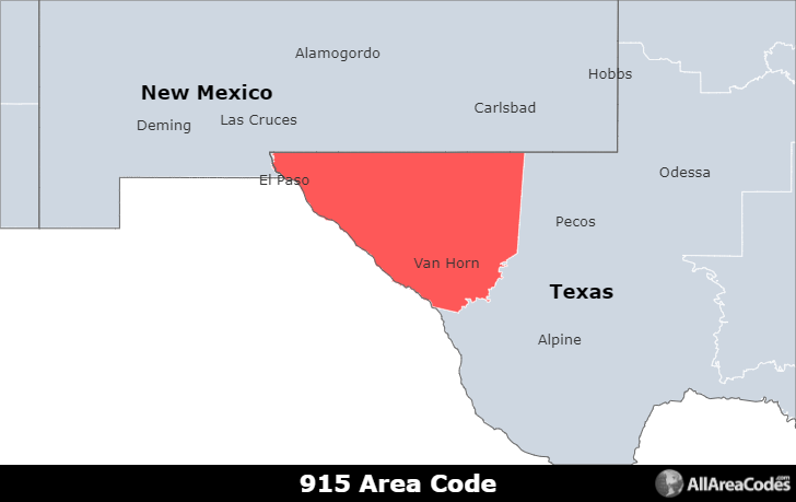 area code 915