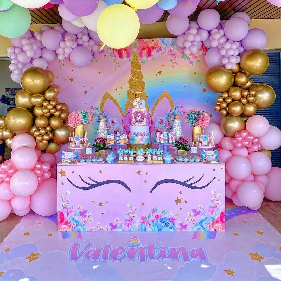 decoraciones de unicornio para fiesta de niña