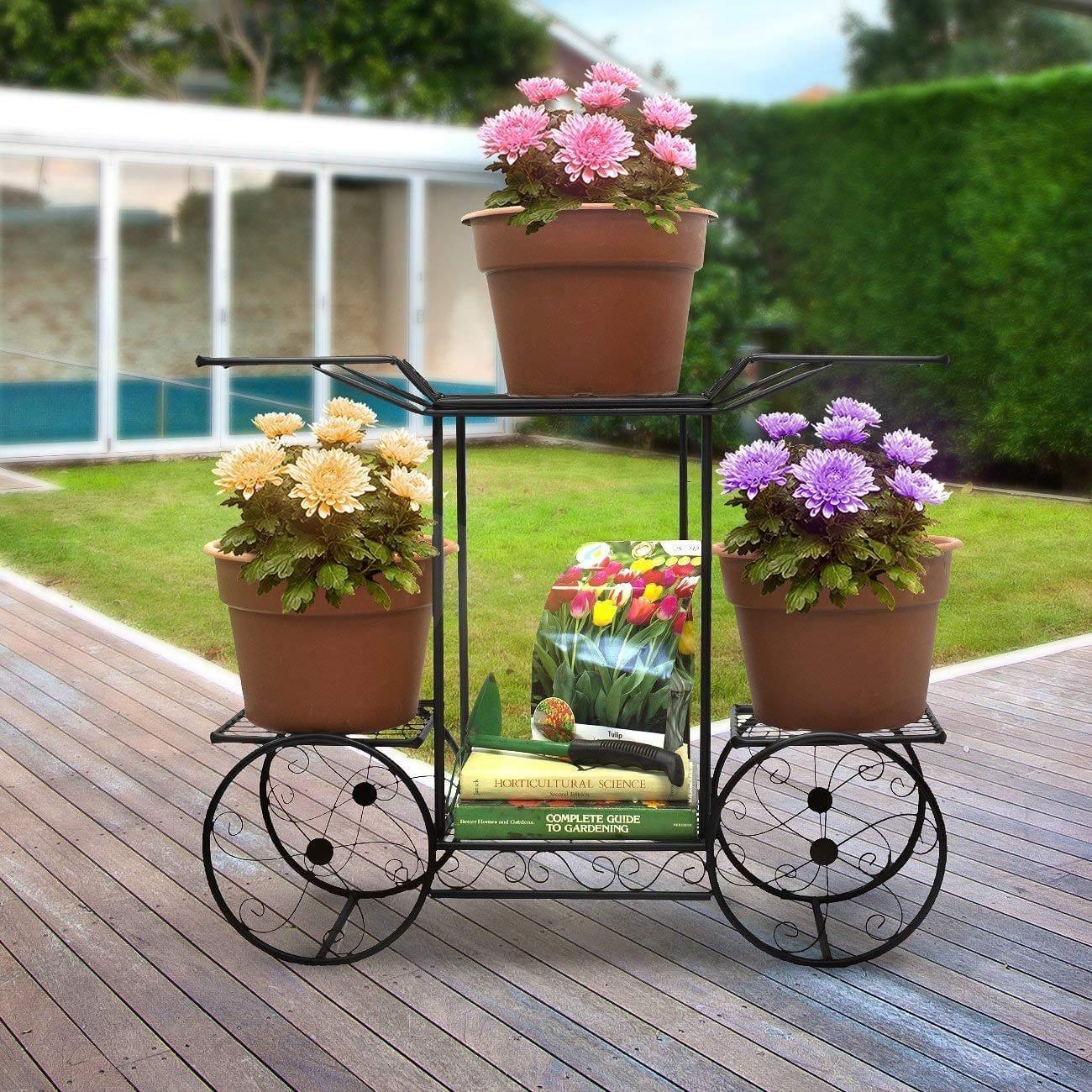 planter with stand outdoor