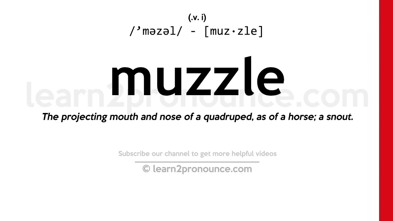 muzzle pronunciation