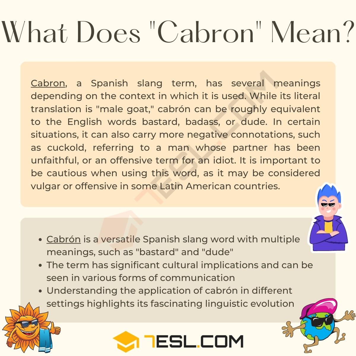 what does cabron mean in mexican