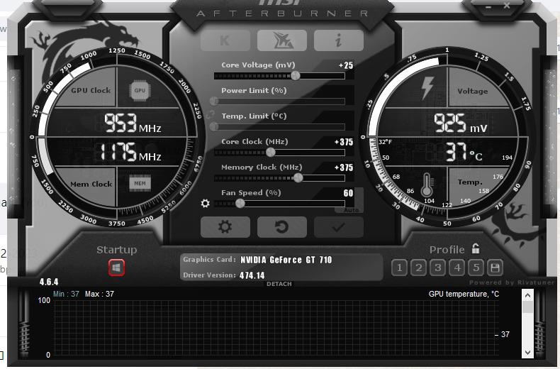 gt 710 msi afterburner