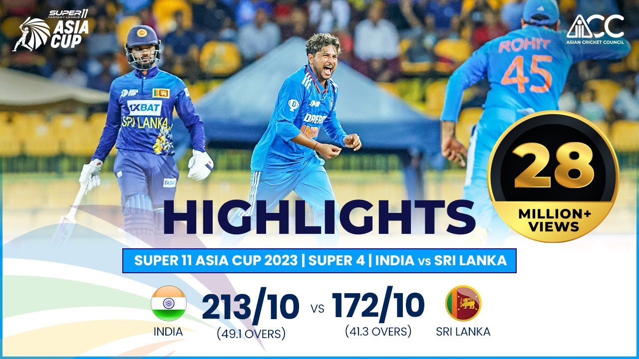 india vs sri lanka cricket highlights