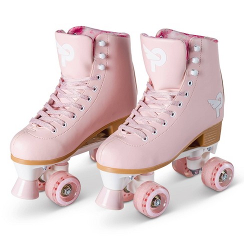 pink roller skates