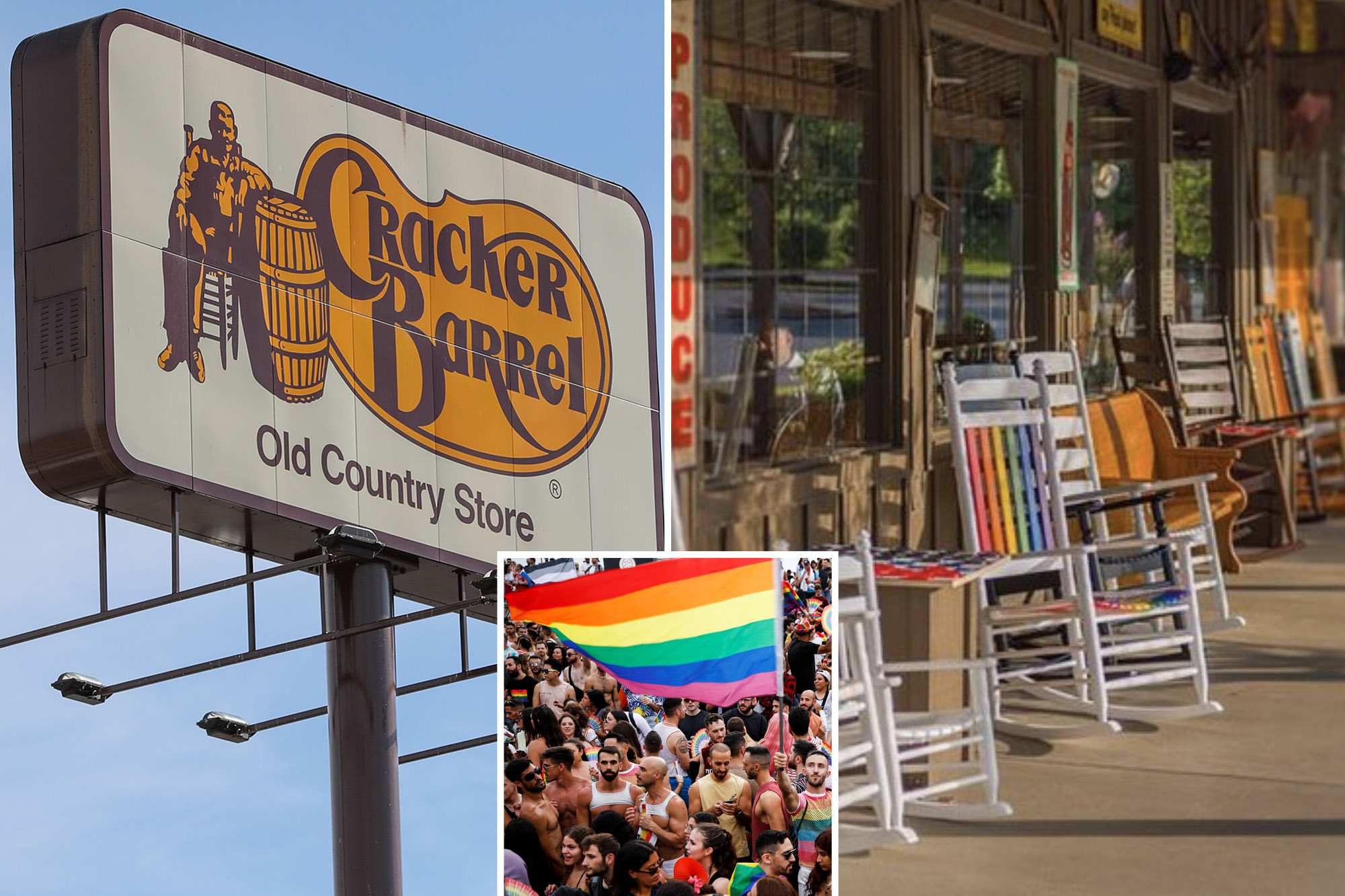 rainbow rocker cracker barrel