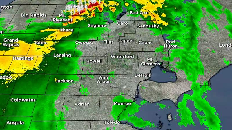 michigan weather radar 12 hour