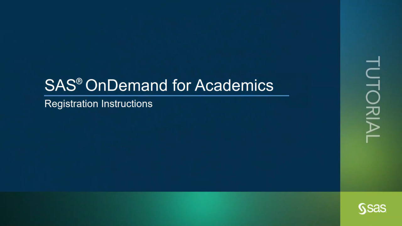 sas ondemand academics