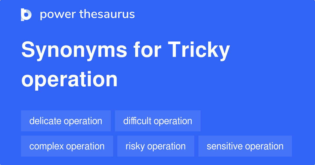 tricky synonym