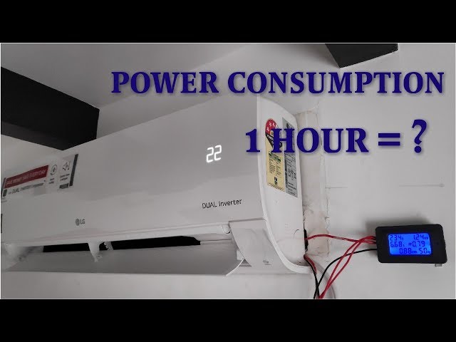 lg dual inverter ac power consumption per hour