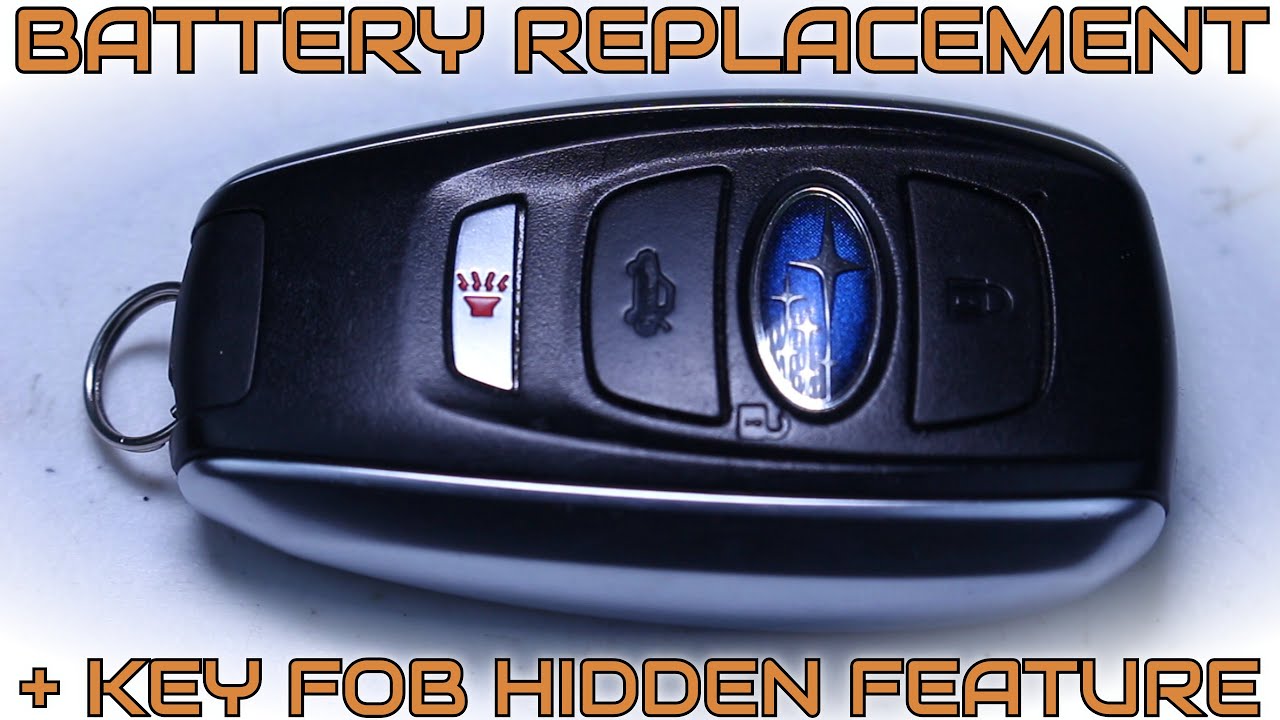 how to change battery in subaru key fob