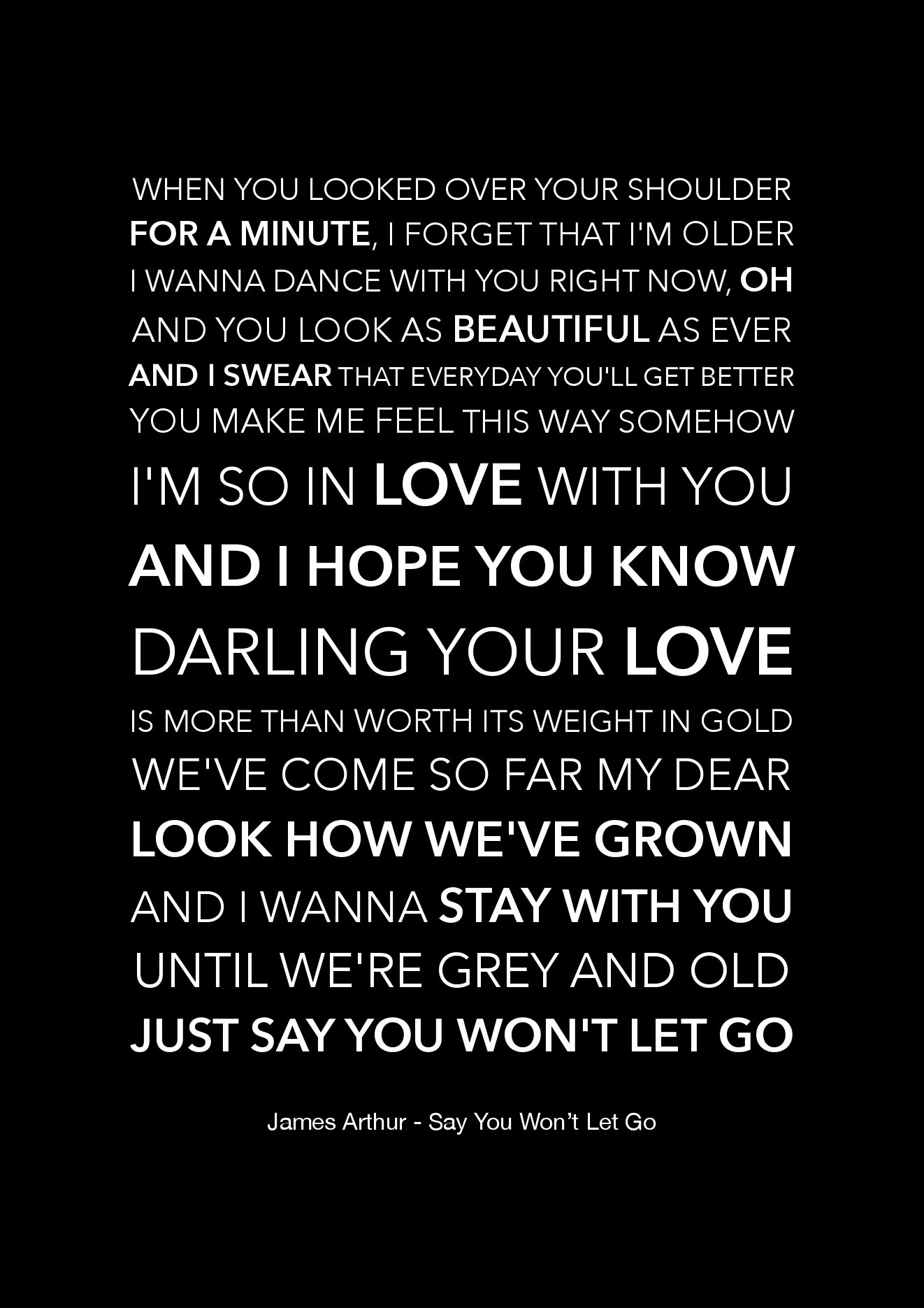 say you wont let go letra traducida