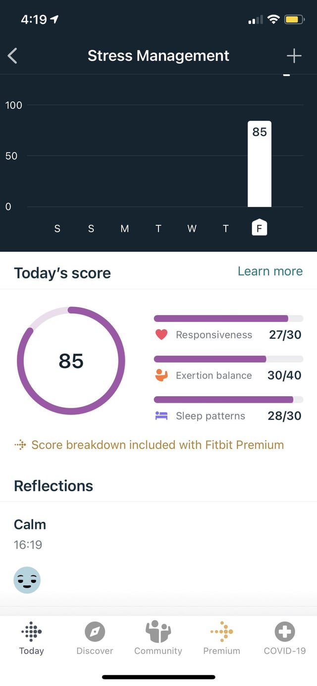 fitbit stressmanagement