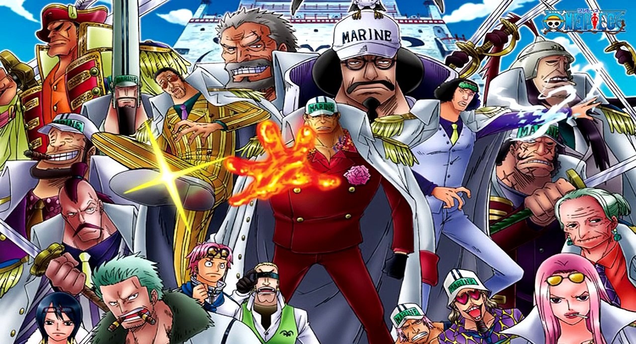 top 10 strongest marines in one piece