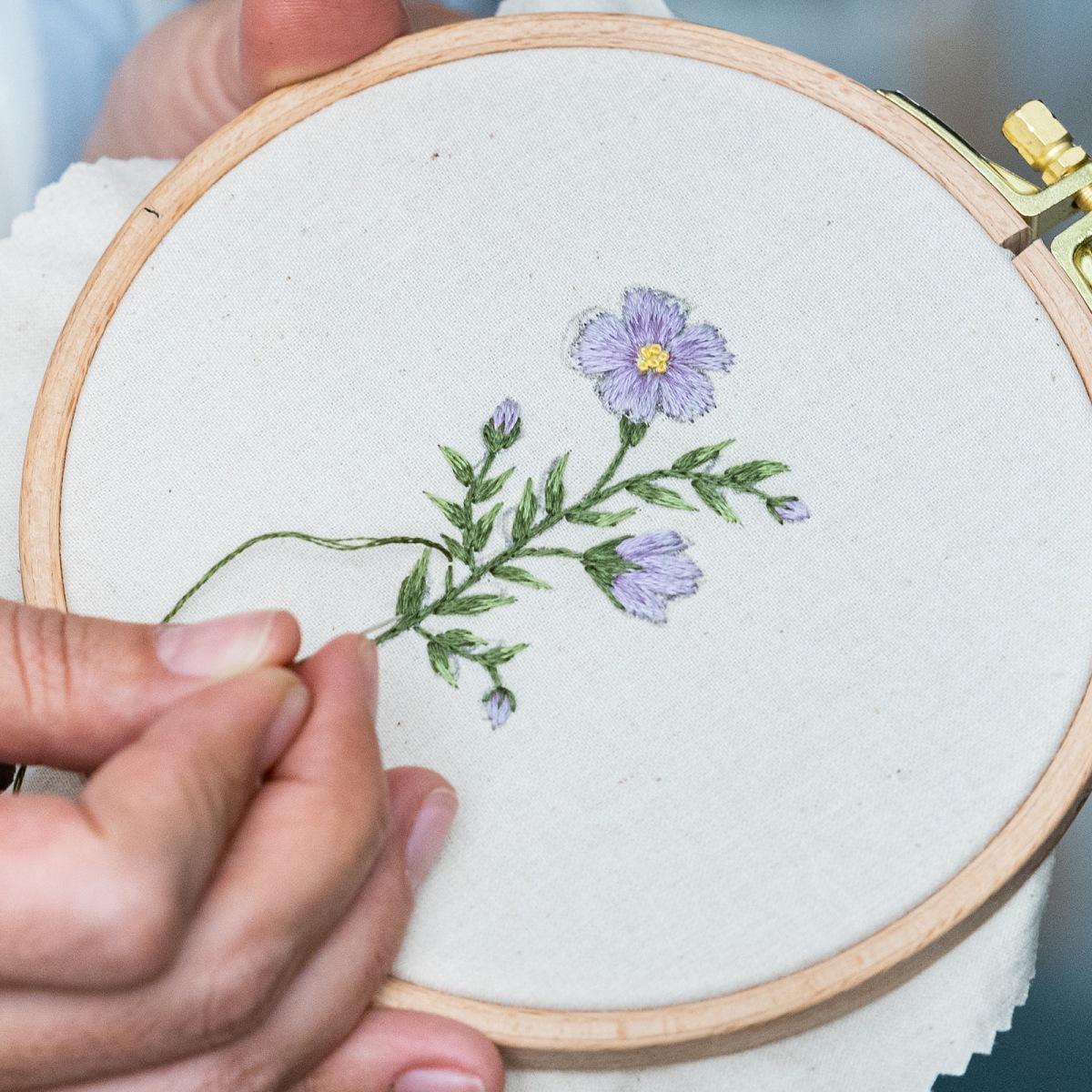 embroidery of flowers