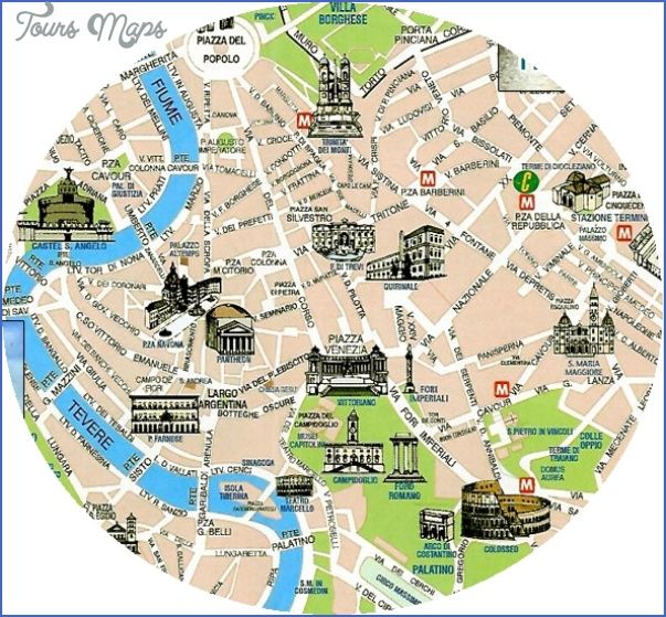 rome map of attractions