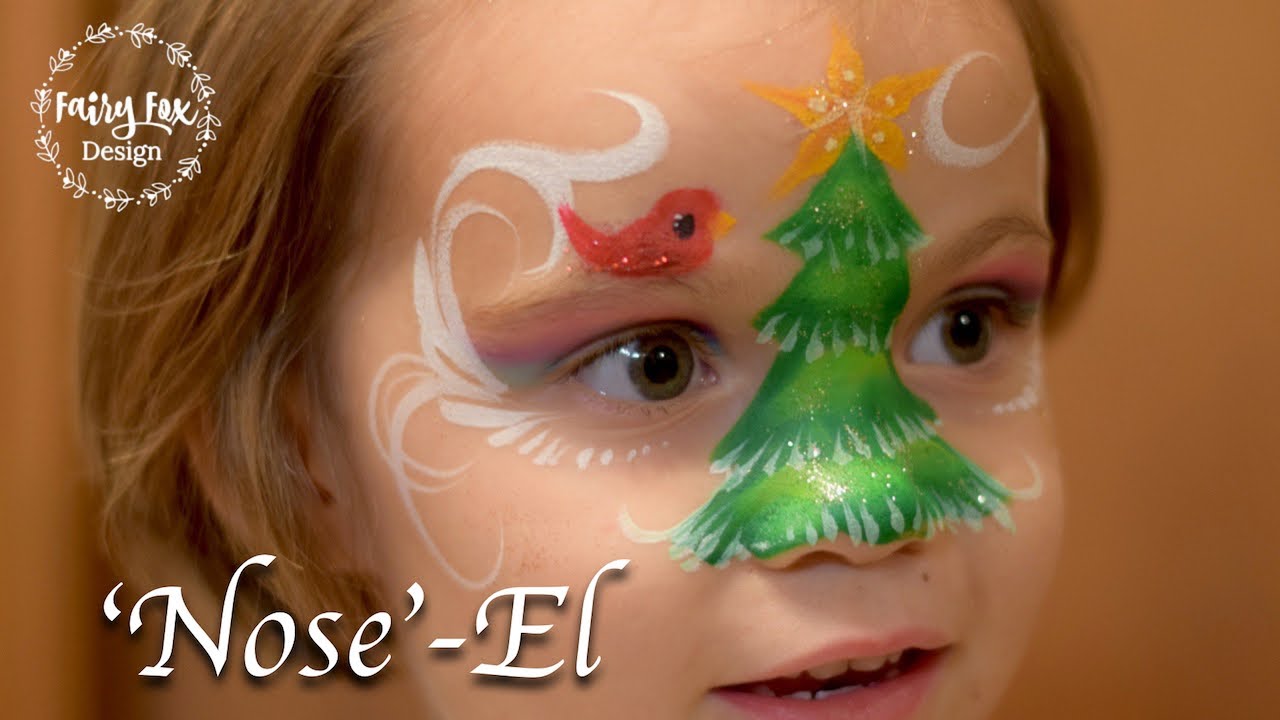 christmas tree face painting