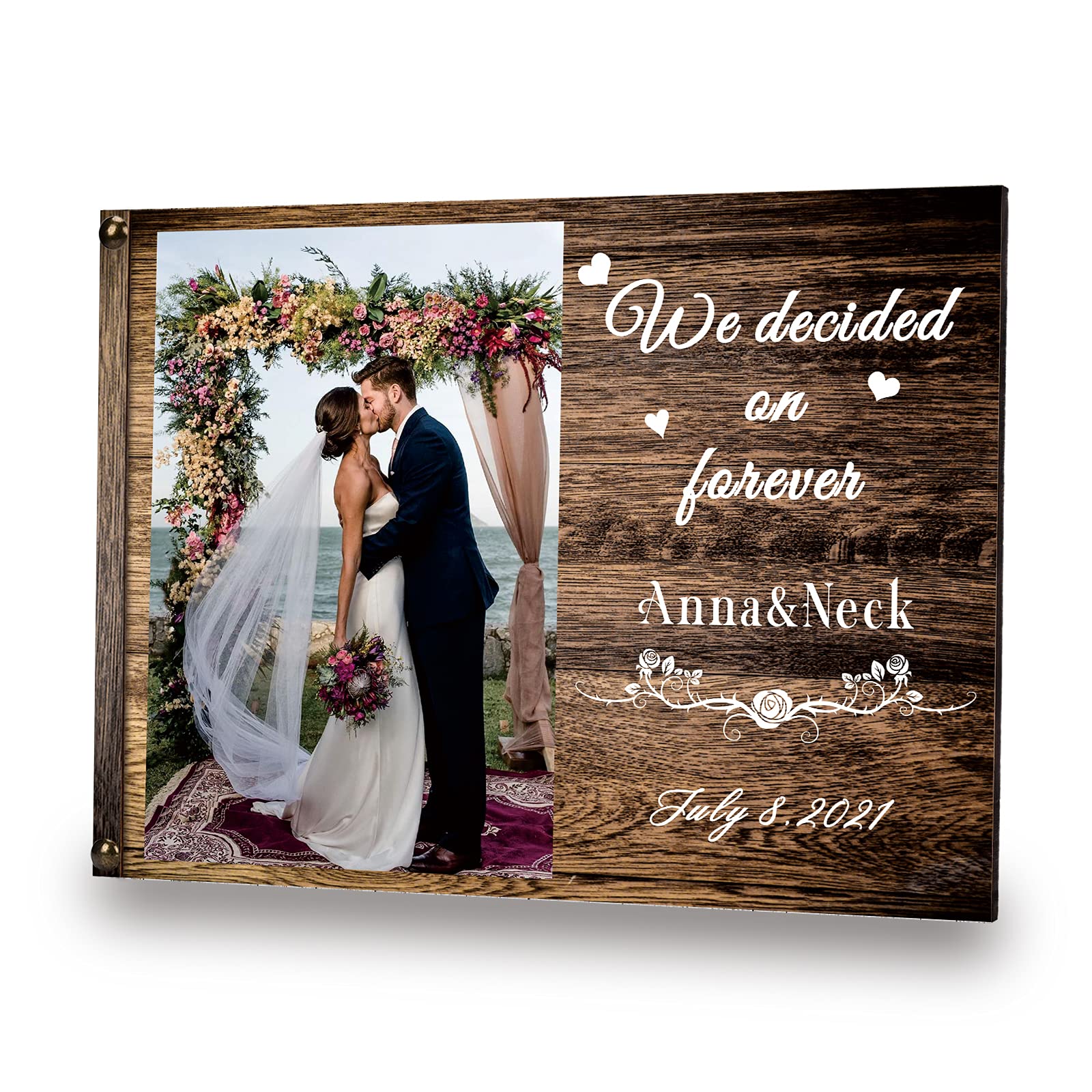 personalized wedding frames