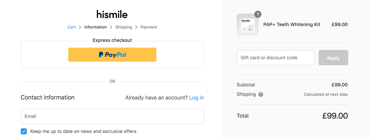 hismile discount code canada