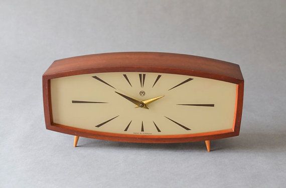 mid century modern desk clock