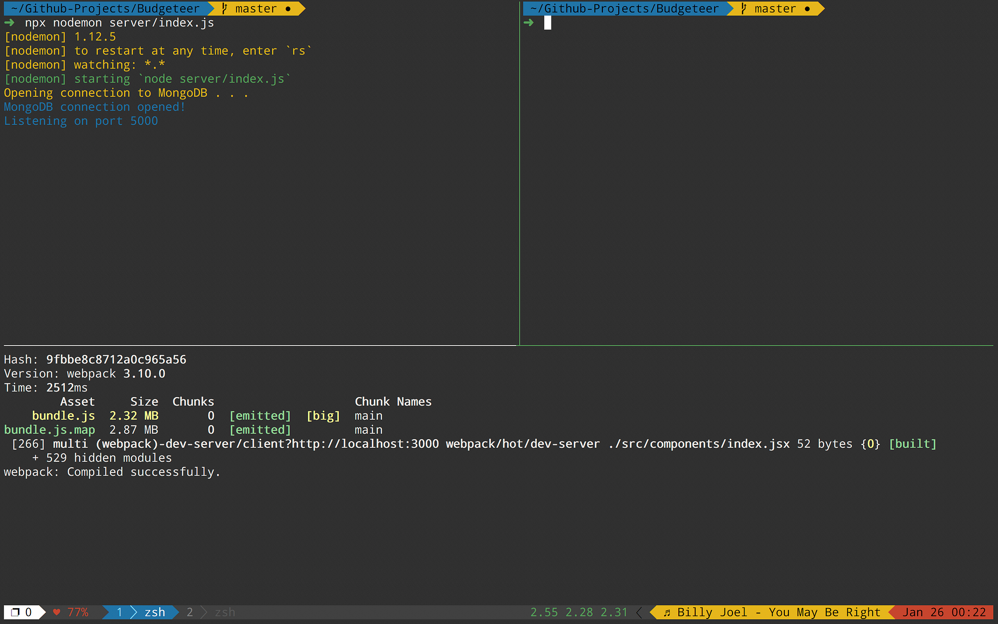 tmux config