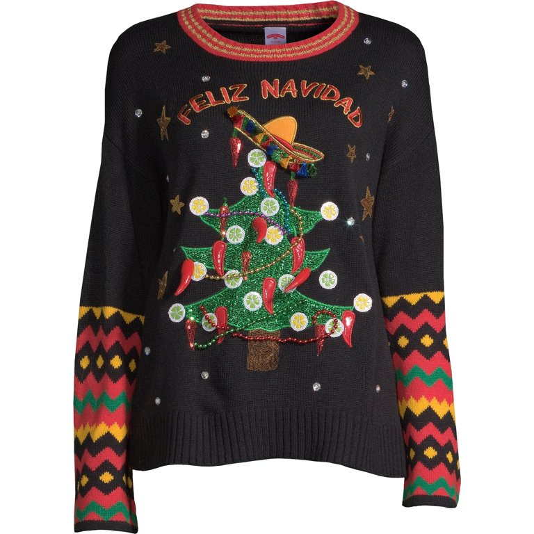 ugly christmas sweater walmart womens