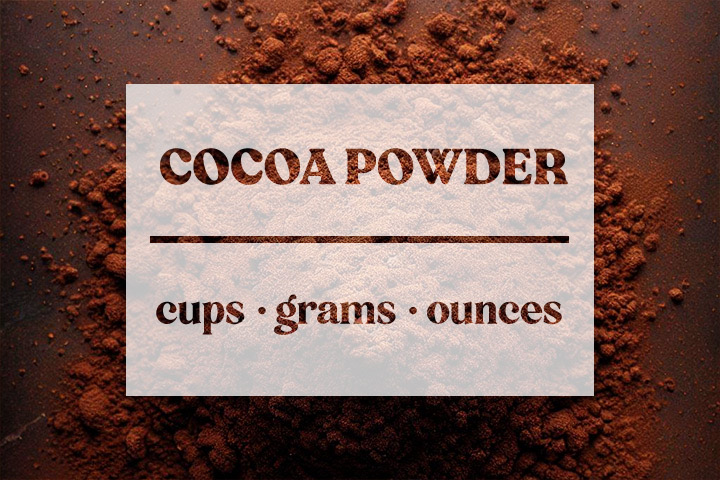 3 4 cup of cocoa powder in grams