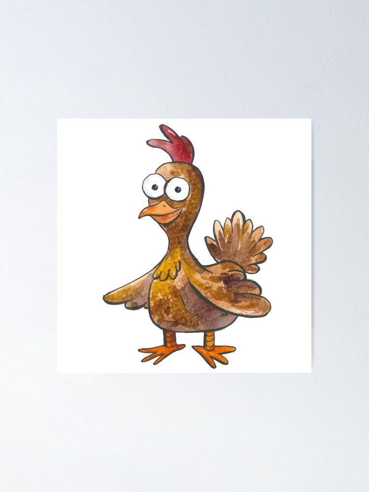 funny chicken drawings