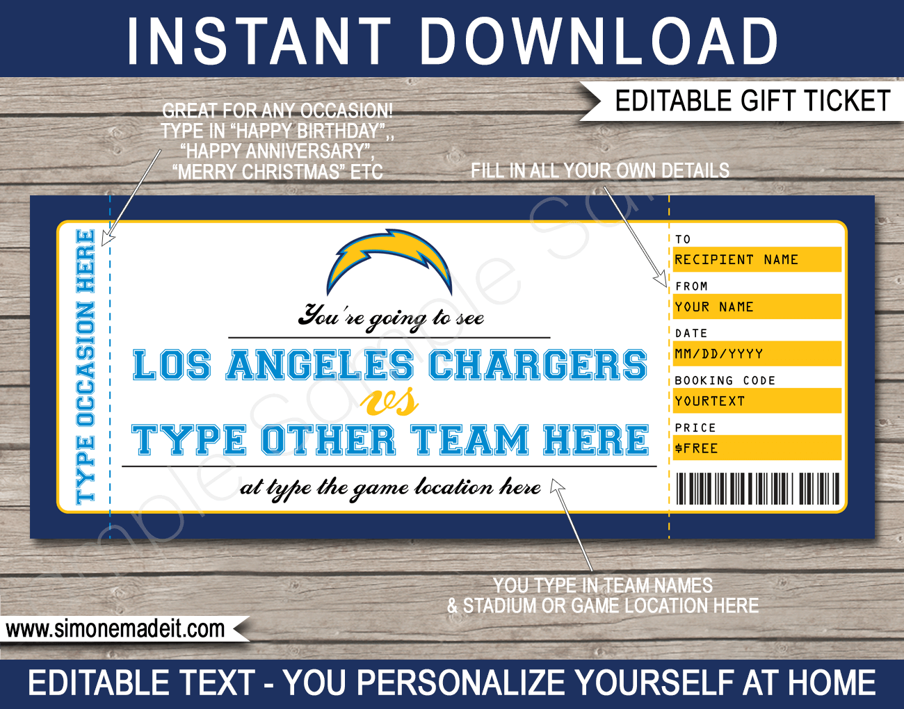 chargers tickets