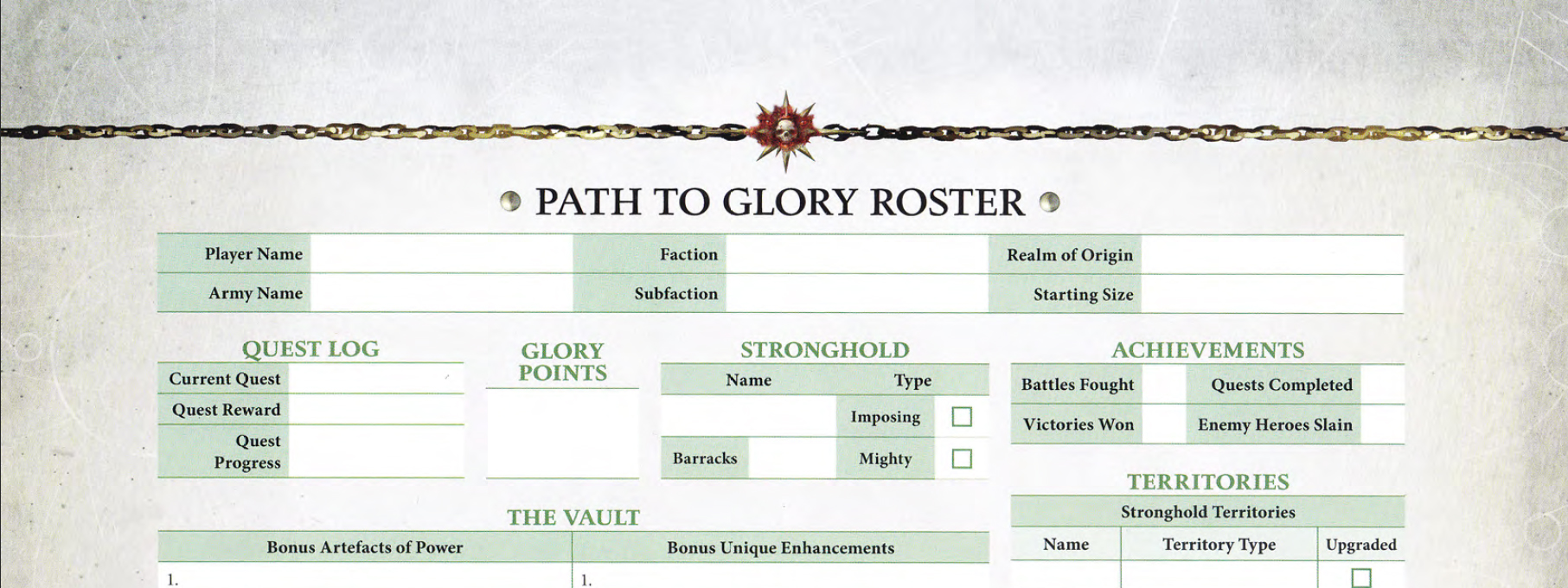 path to glory tracker