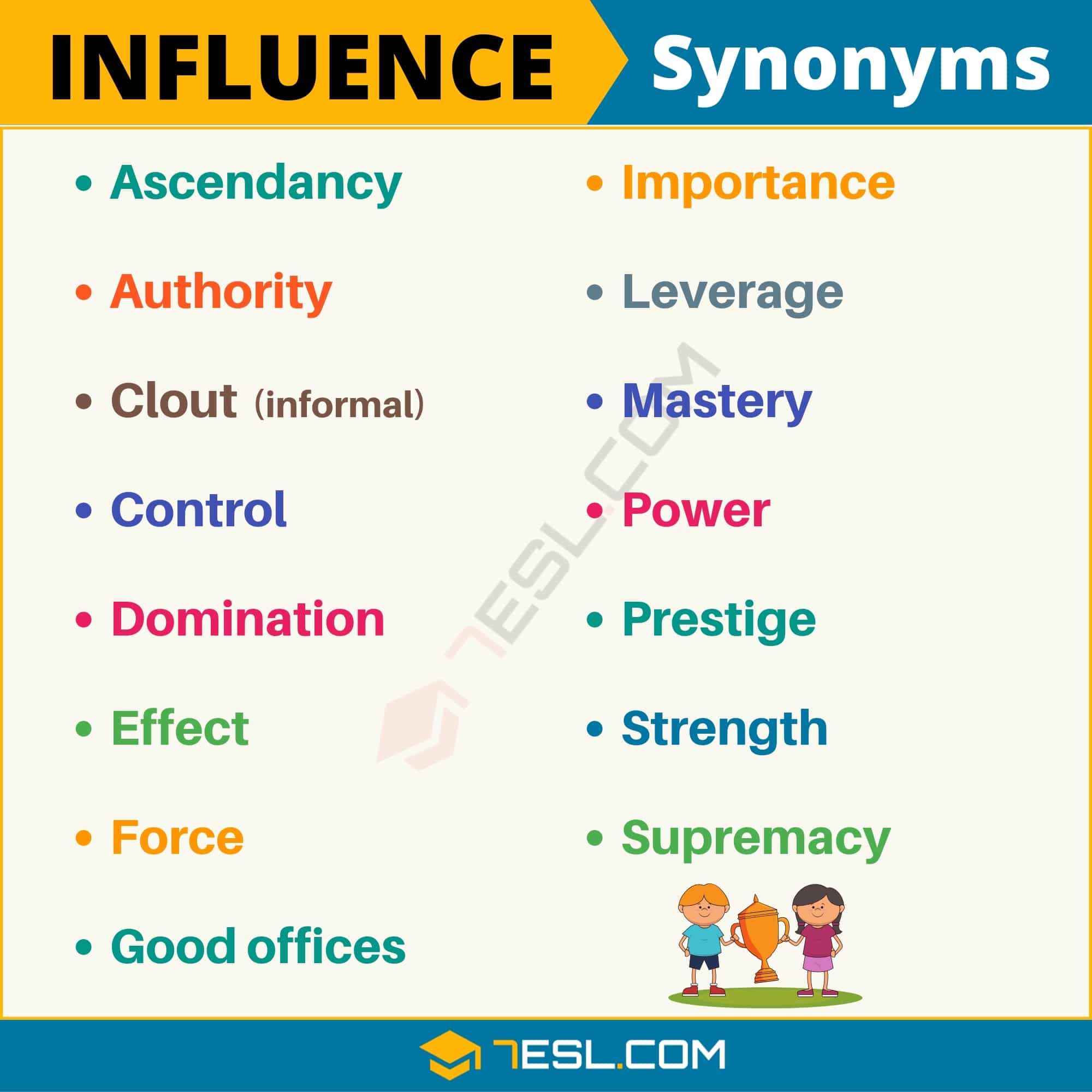 under influence synonym