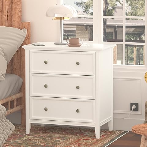 30 inch nightstand white