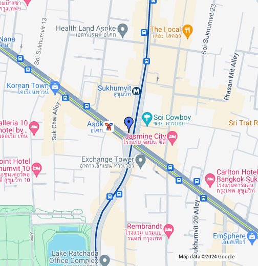 google map bangkok