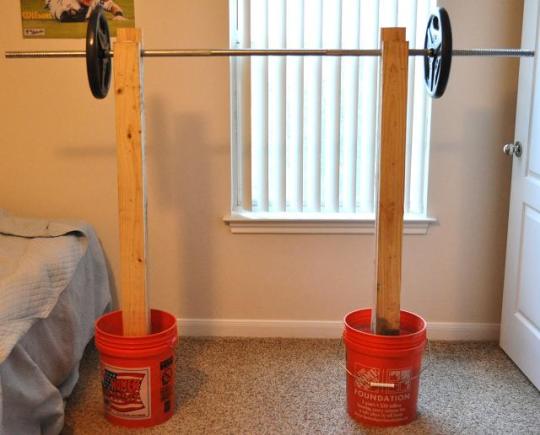 homemade squat rack