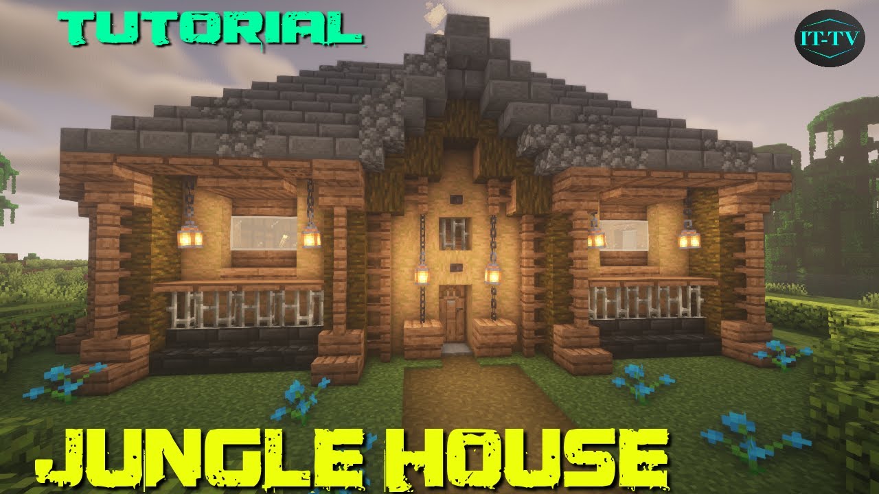 minecraft jungle wood house